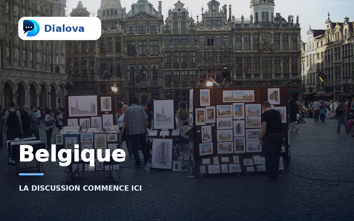 Dialova Belgique, sur une vue de la Grand-Place de Bruxelles.